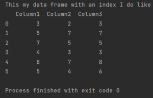 how to reset index in Pandas